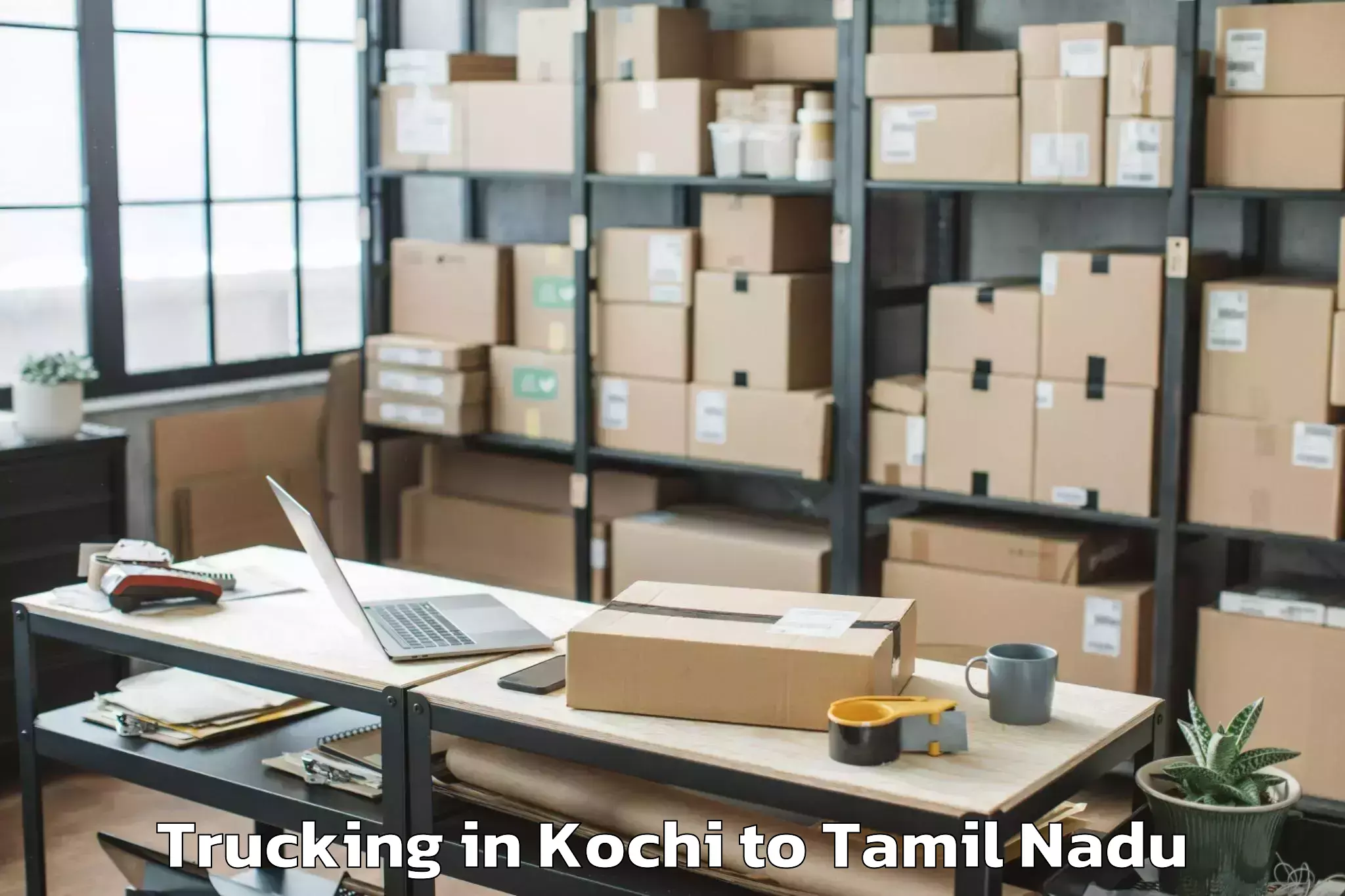 Professional Kochi to Udumalaippettai Trucking